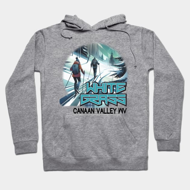 White Grass Blue Hoodie by Billygoat Hollow